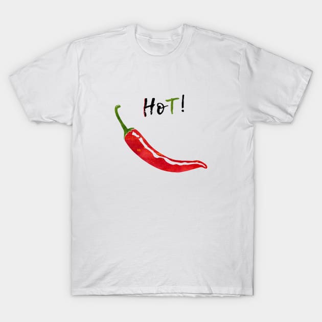 Hot Pepper T-Shirt by erzebeth